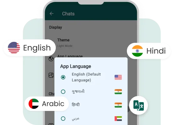 Change App Language Using Profile Setting Feature of Mighty Chat